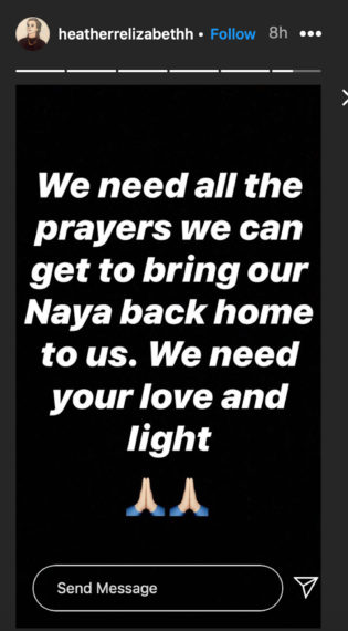 Heather Morris Naya Rivera Prayers