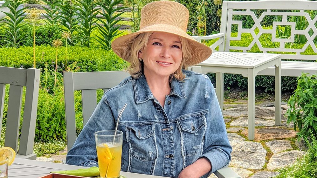 Martha Stewart relaxing during HGTV's Martha Knows Best