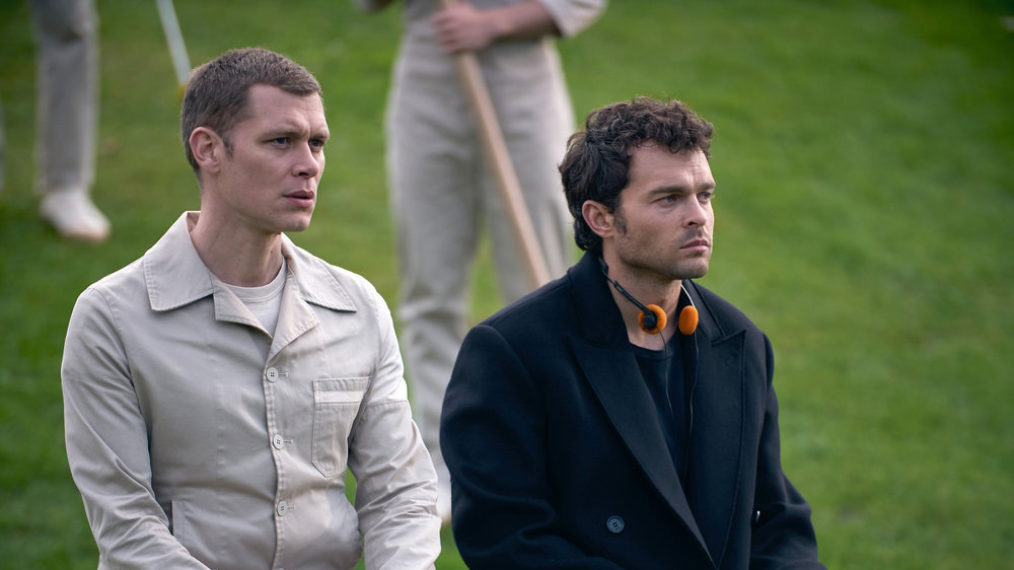 Joseph Morgan and Alden Ehrenreich in Brave New World - Season 1, Episode 8