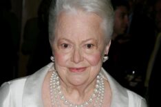 Olivia de Havilland attends the Academy of Motion Picture Arts and Sciences' tribute to Ms. de Havilland