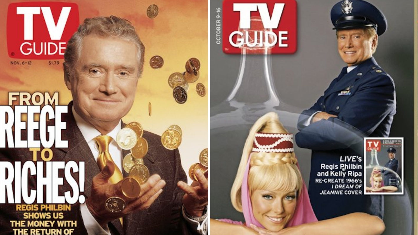 Regis Philbin TV Guide Magazine Covers