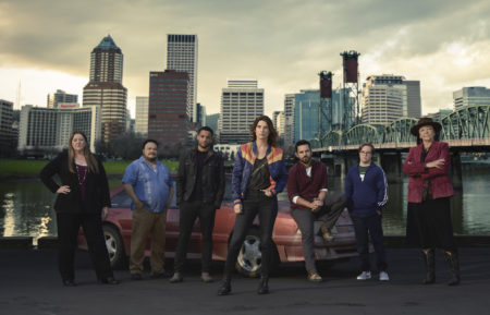 Stumptown Season 1 Cast - Camryn Manheim as Lieutenant Cosgrove, Adrian Martinez as Tookie, Michael Ealy as Detective Miles Hoffman, Cobie Smulders as Dex Parios, Jake Johnson as Grey McConnell, Cole Sibus as Ansel Parios, and Tantoo Cardinal as Sue Lynn Blackbird