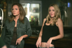 Samantha Ferris as Ellen Harvelle and Alona Tal as Joanna Beth Harvelle star in Spernatural