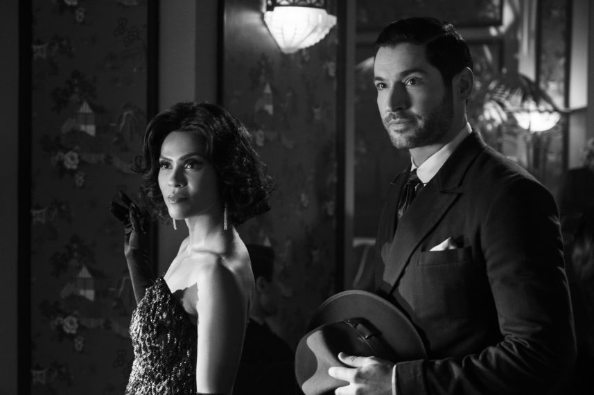 Tom Ellis LEsley Ann brandt Lucifer