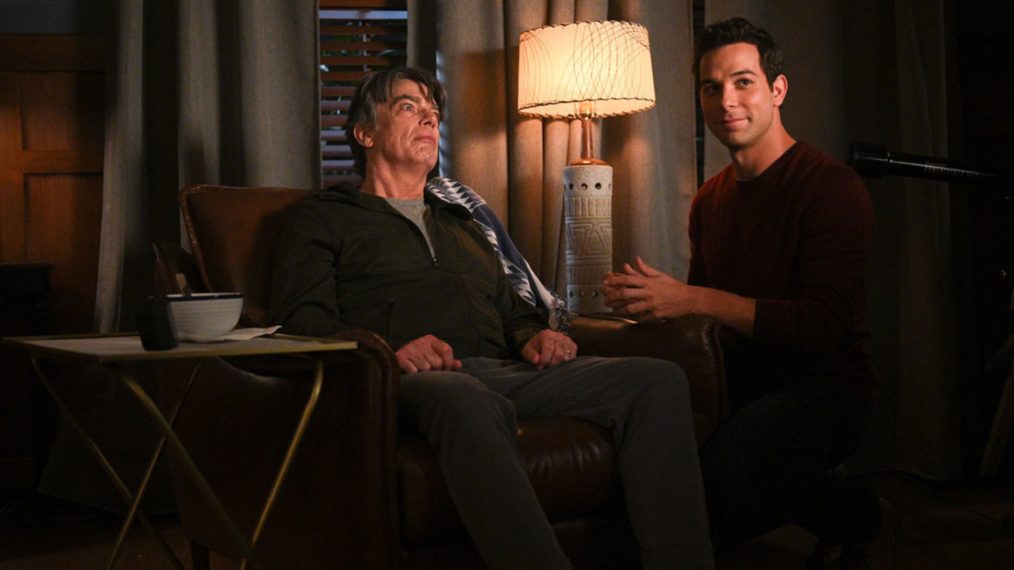 Peter Gallagher and Skylar Astin in Zoey's Extraordinary Playlist - Season 1