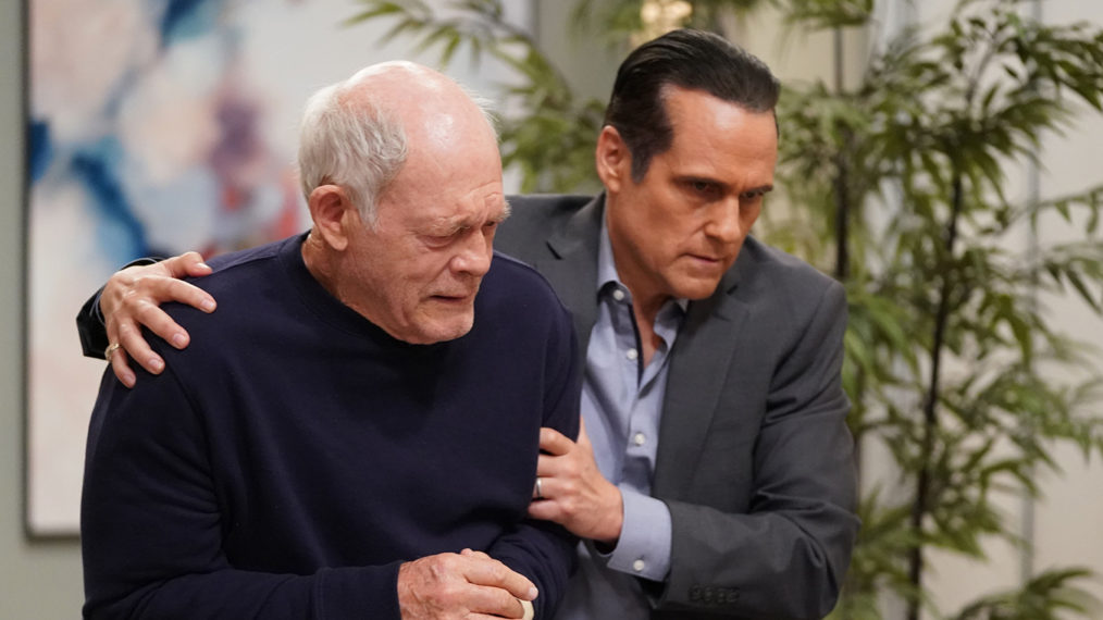 Max Gail and Maurice Benard in General Hospital