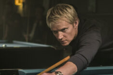 Marc Warren playing pool in Van der Valk