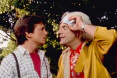 Michael J. Fox and Christopher Lloyd in Back to the Future Part II