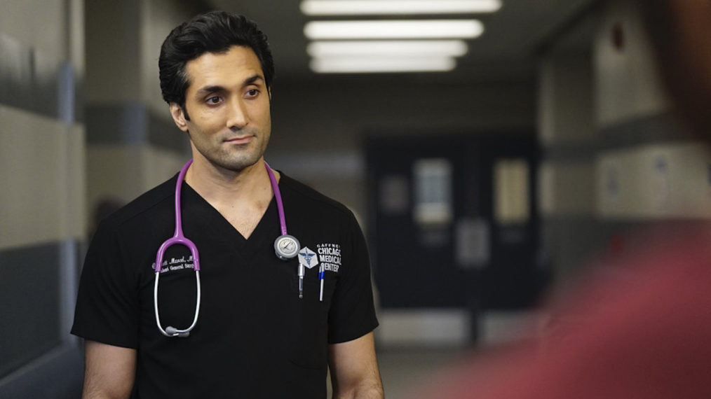 Dominic Rains as Crockett Marcel in Chicago Med - Season 5 - 'I Can't Imagine the Future'