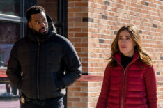 LaRoyce Hawkins as Officer Kevin Atwater, Marina Squerciati as Officer Kim Burgess - Chicago PD