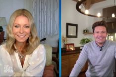 Hosts Kelly Rippa and Ryan Seacrest