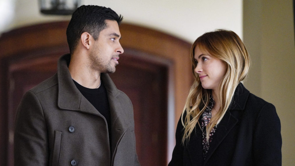 Wilmer Valderrama and Emily Wickersham in NCIS Season 18 as Torres and Bishop