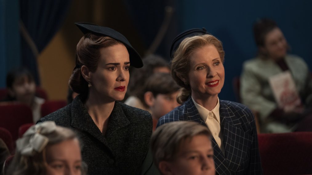 Sarah Paulson as Mildred Ratched and Cynthia Nixon as Gwendolyn Briggs in Ratched