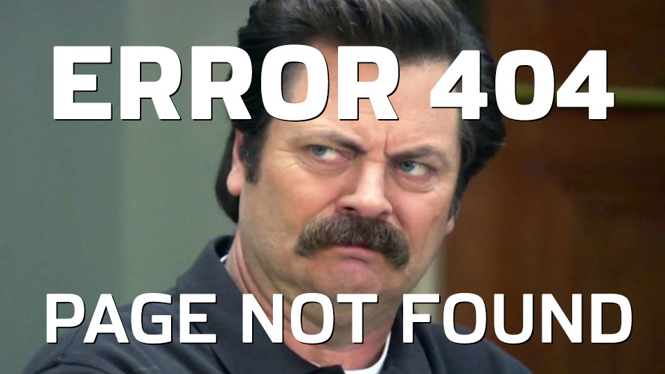 Ron Swanson 404 Error