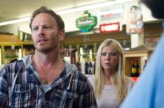 Ian Ziering and Tara Reid in Sharknado