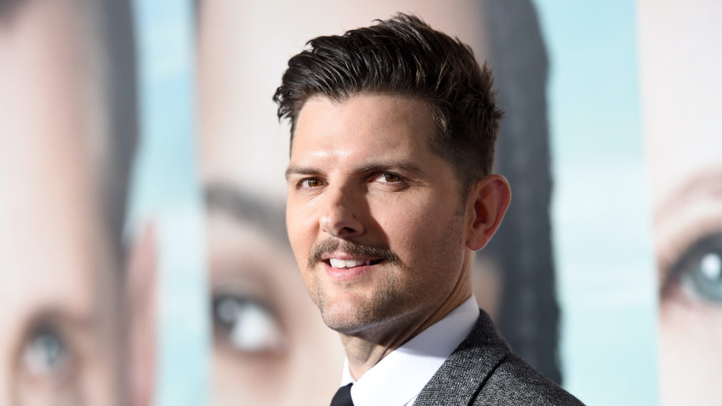 Adam Scott with a moustache