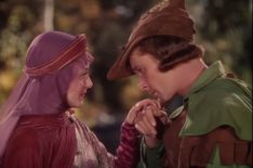 Olivia De Havilland and Errol Flynn in The Adventures of Robin Hood
