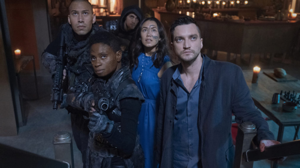 the 100 season 7 episode 10 a little sacrifice murphy emori indra richard harmon adina porter