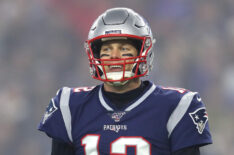 Tom Brady of the New England Patriots in the Wild Card Round - Tennessee Titans v New England Patriots