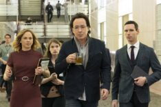 Fiona Dourif, John Cusack, and Cory Michael Smith in Utopia