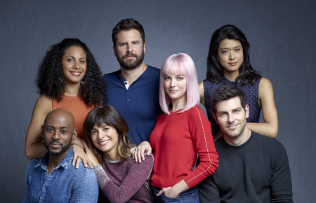 A Million Little Things Season 2 Cast - Romany Malco, Christina Moses, Stephanie Szostak, James Roday, Allison Miller, Grace Park, David Giuntoli