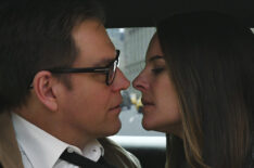 Michael Weatherly as Dr. Jason Bull and Yara Martinez as Izzy Colon in Bull - 'Pillar of Salt'