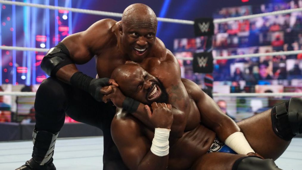 Bobby Lashley facing Apollo Crews