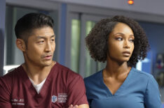 Brian Tee and Yaya DaCosta in Chicago Med as Ethan Choi and April Sexton