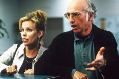 Cheryl Hines and Larry David in Curb Your Enthusiasm