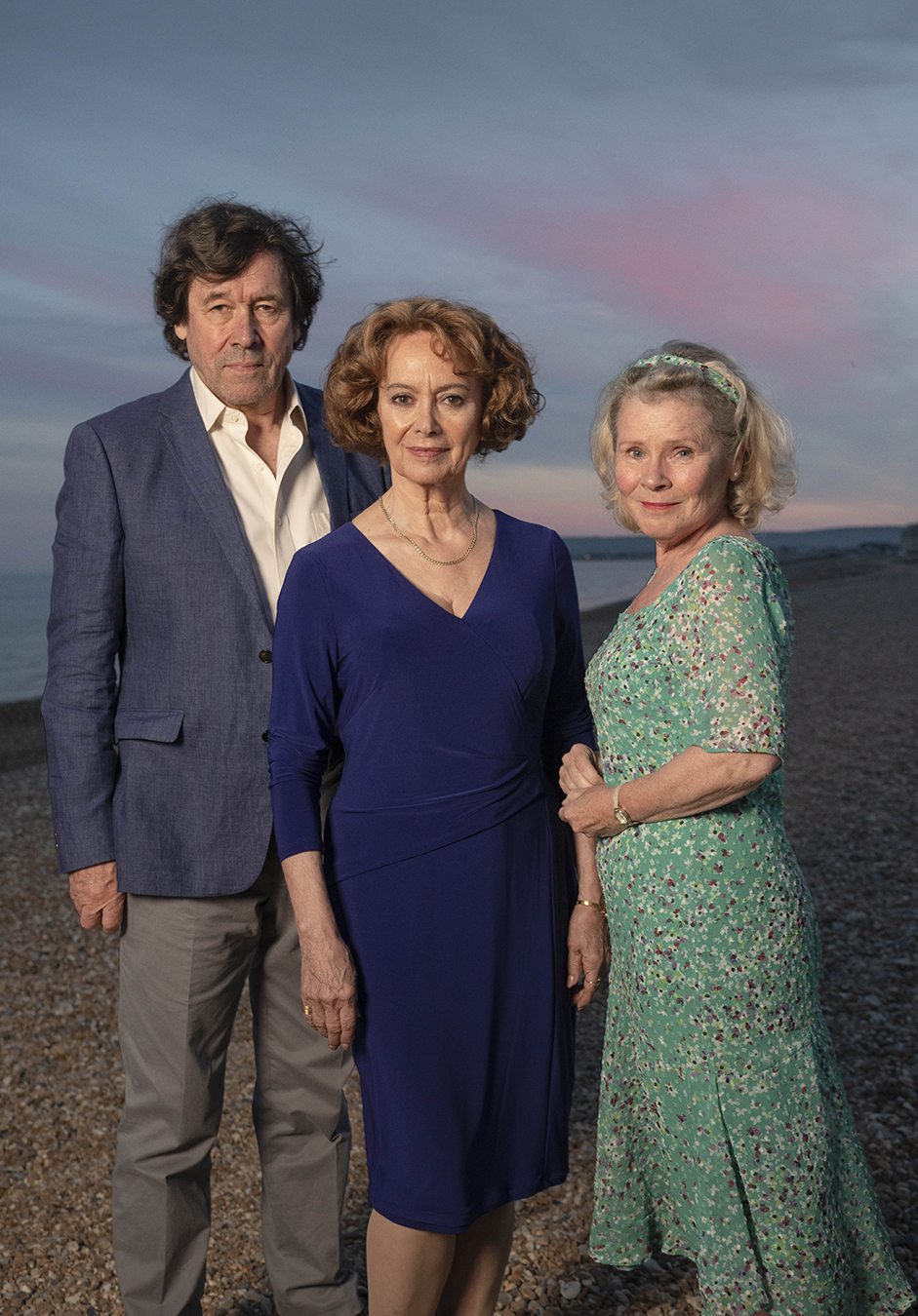 Stephen Rea, Francesca Annis, and Imelda Staunton in Flesh and Blood