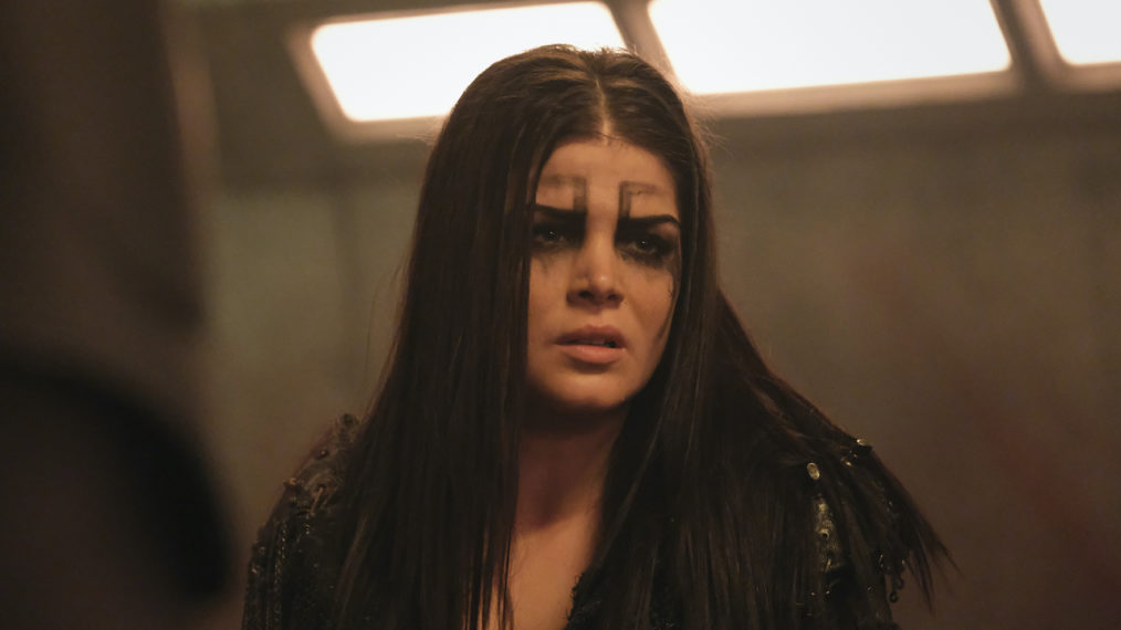Marie Avgeropoulos as Octavia in The 100 'Last War'