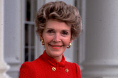 Former First Lady Nancy Reagan outside the White House