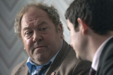 Mark Addy as Stan and Scott Reid as Mick in The Murders at White House Farm