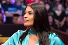 Zelina Vega watching ringside