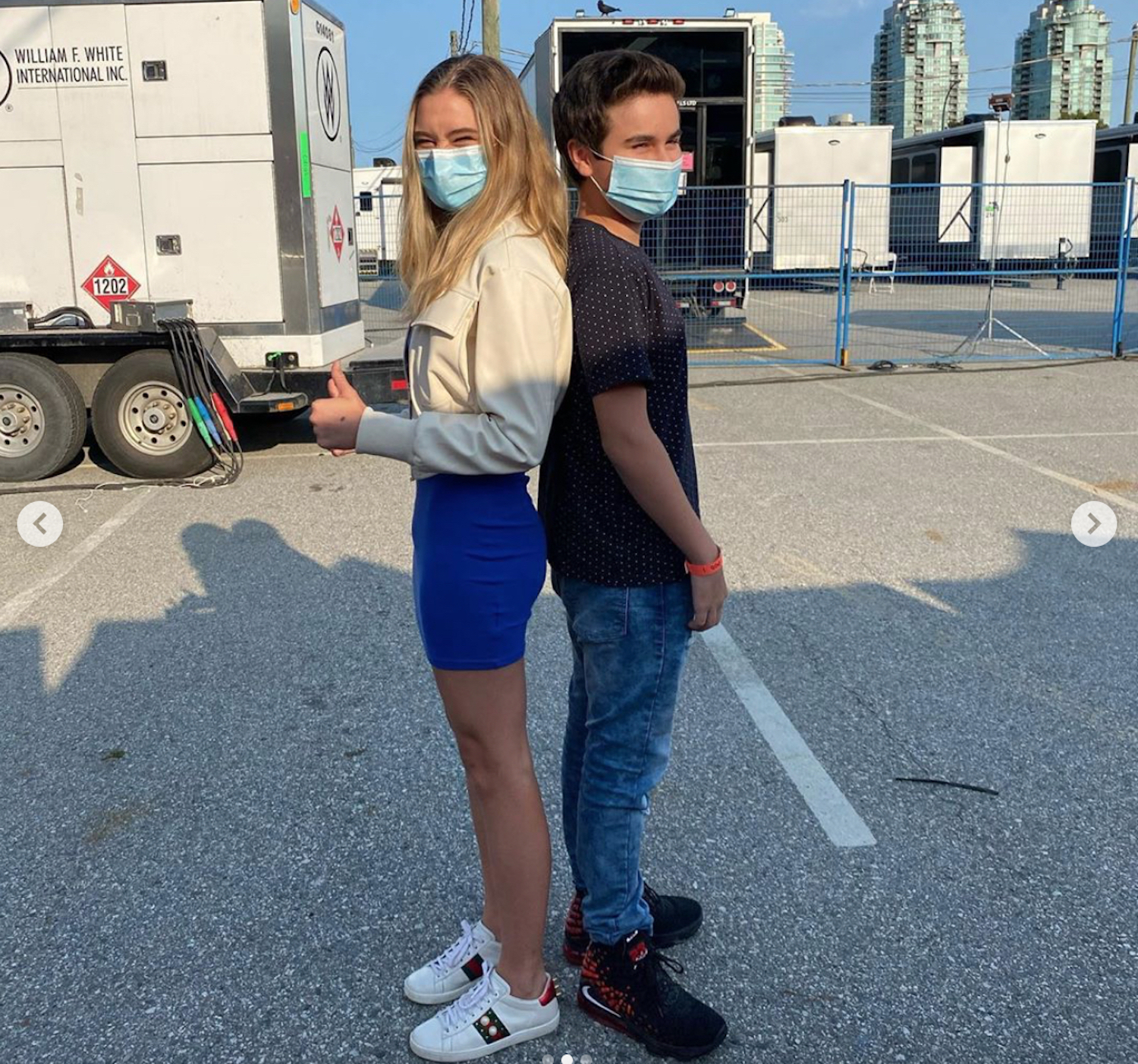 Lizzy Greene Chance Hurstfield A Million Little Things Season 3 Set