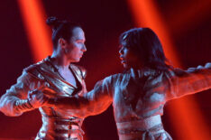 Johnny Weir and Britt Stewart on Dancing with the Stars