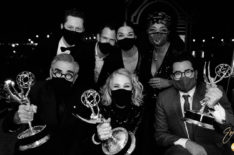 Emmys 2020 Winner Portrait Schitt's Creek Cast - Eugene Levy, Catherine O'Hara, Dan Levy, Noah Reid, Andrew Cividino, Annie Murphy, Karen Robinson