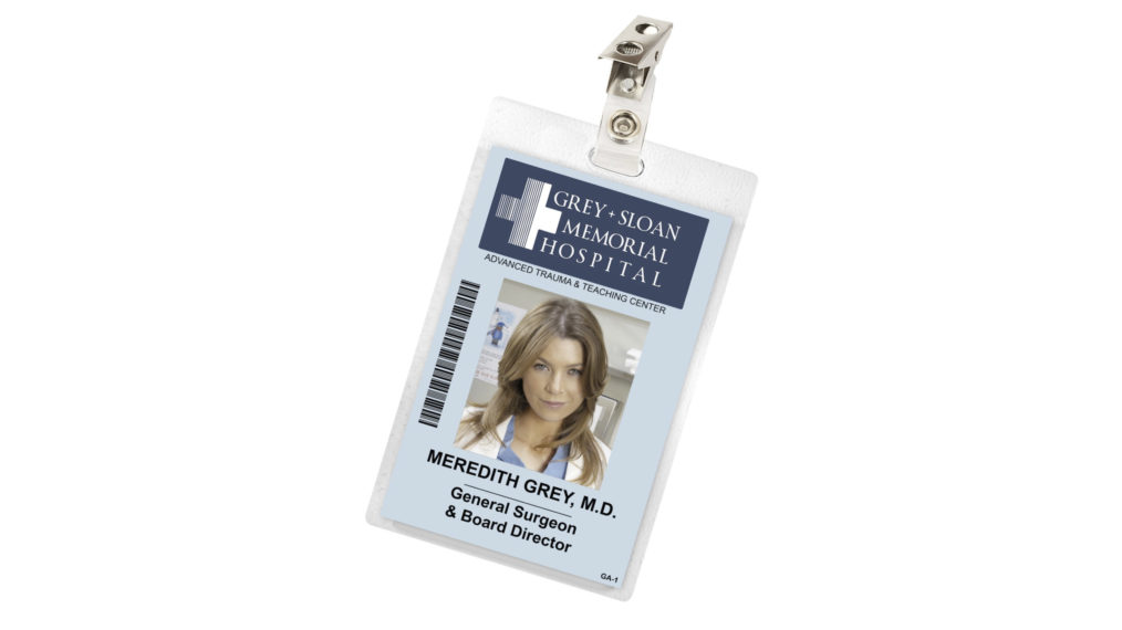 Grey's Anatomy Merchandise ID Badge