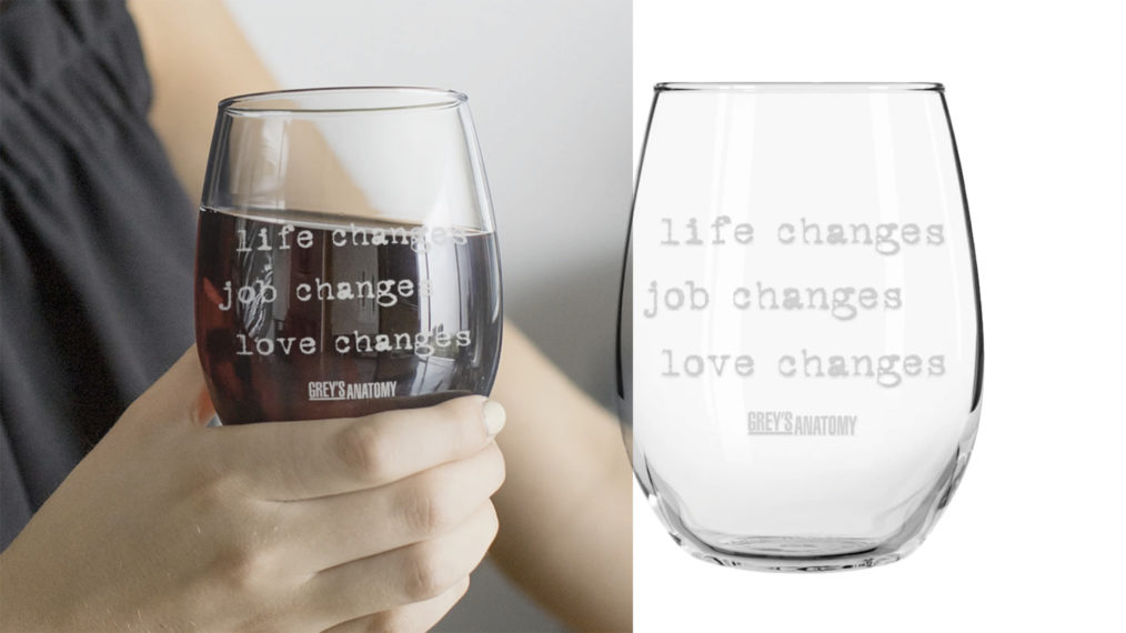 Grey's Anatomy Merchandise Wine Glass