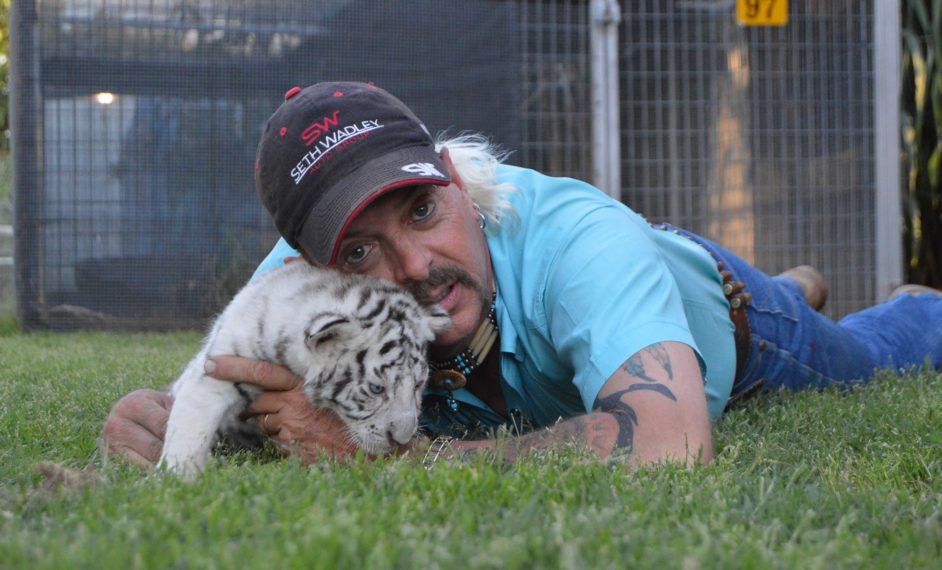 ID JOE EXOTIC TIGERS-LIES AND COVERUP WITH TIGER CUB