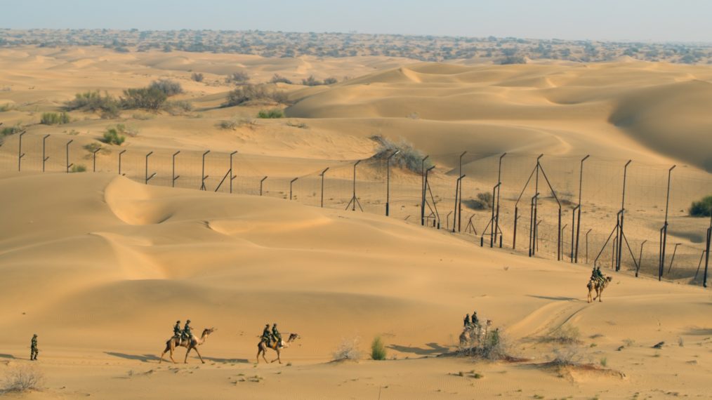 India From Above Camel Border Patrol