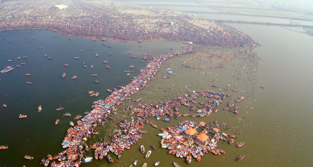 India From Above Kumbh Mela Modern and Mystic