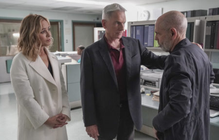 Maria Bello Mark Harmon Joe Spano NCIS Season 16 Finale Jack Gibbs Fornell