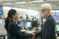 Fernanda Andrade and John Slattery as Shea Salazar and Paul LeBlanc in neXt