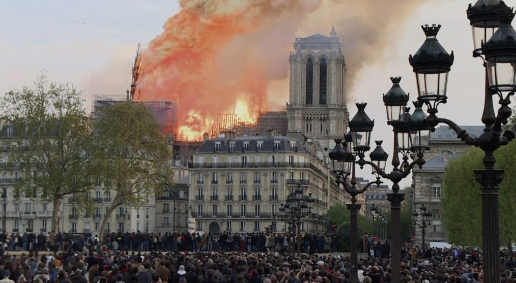 NOTRE DAME OUR LADY OF PARIS FLAMES