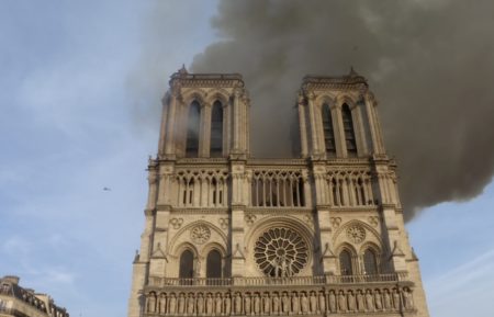 NOTRE DAME OUR LADY OF PARIS SMOKE