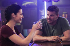 Jessica Pare and David Boreanaz in SEAL Team - Jason and Mandy