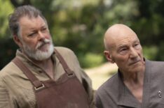 Jonathan Frakes and Patrick Stewart in Picard