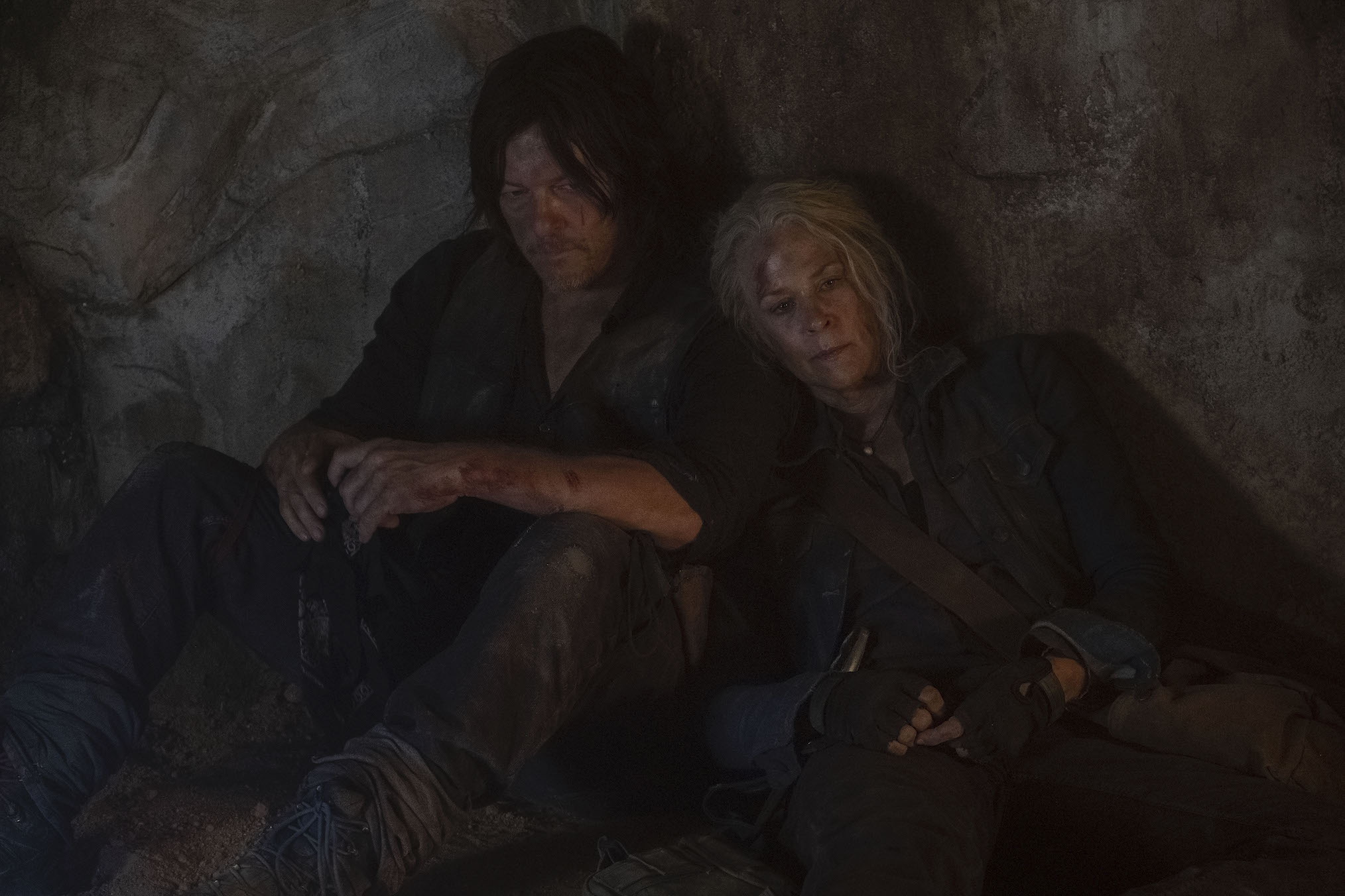 Norman Reedus Melissa McBride Daryl Carol The Walking Dead Season 10 Episode 9