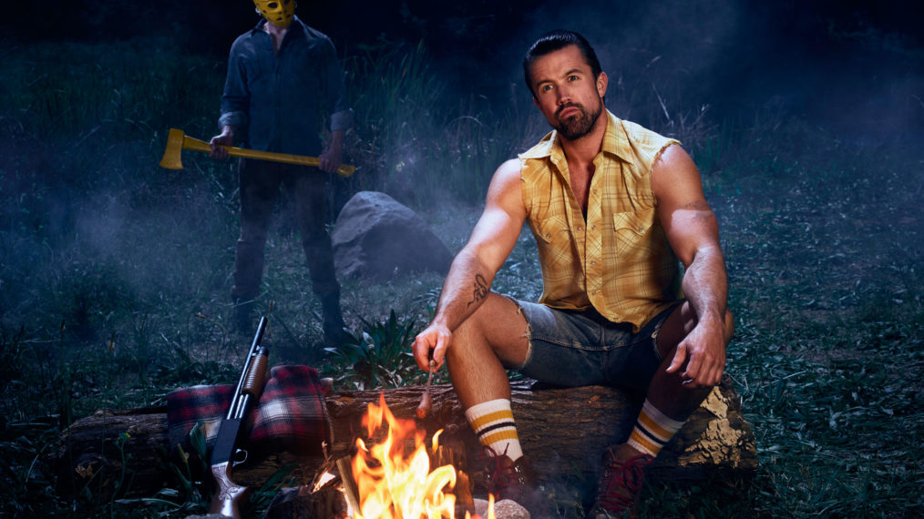 Mac (Rob McElhenney) poses as a woodsman in a promotional still for 'Its Always Sunny...'